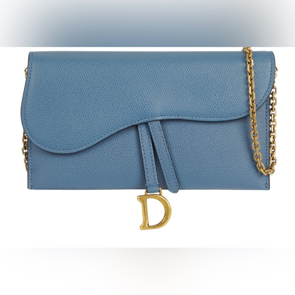 Christian Dior Saddle Long Wallet Goatskin
